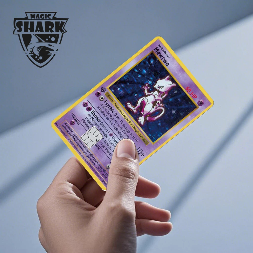 2025 New Pokemons Charizard Blastoise Bulbasaur Eevee Metwo Sticker Film Skin Cover for Credit Debit Card Beauty World Shop