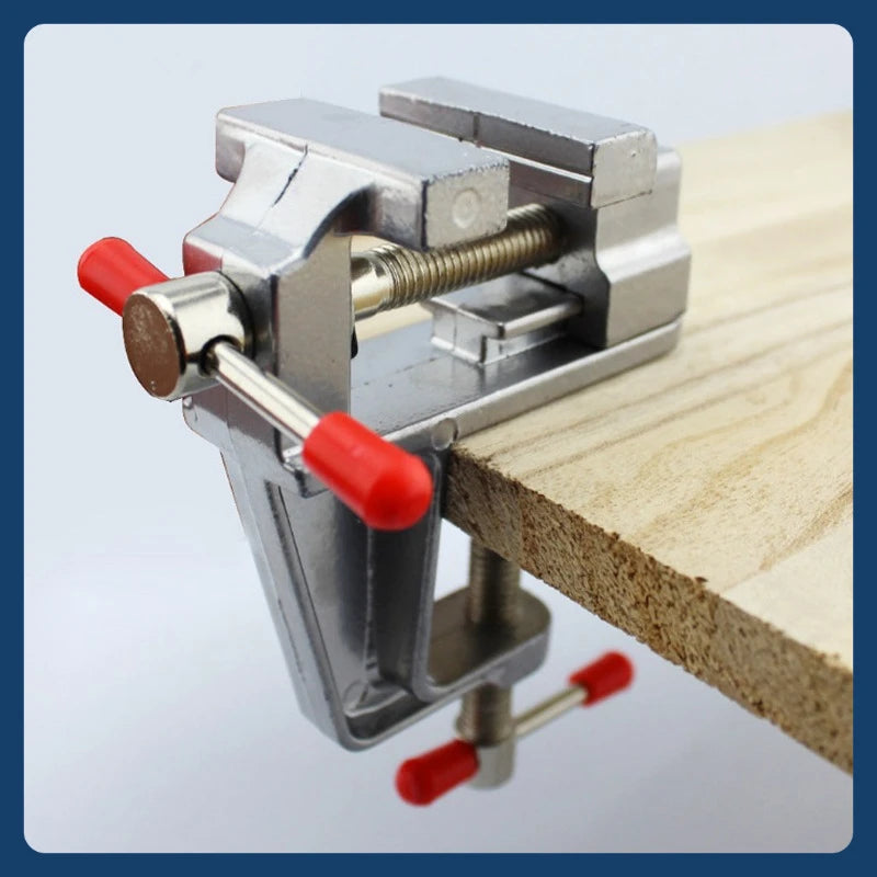 Small Jewelers Hobby  Clamp On Table Flat Pliers Tool Vice Bench Vise Muliti-Funcational 3.5&quot Aluminum Miniature Beauty World Shop