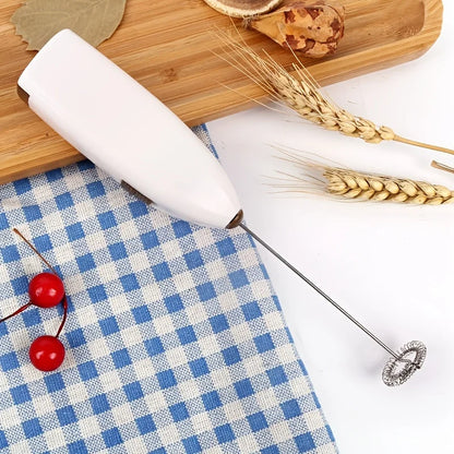 Handheld Electric Egg Beater Mini Battery Powered Milk Frother Coffee Drink Mixer Milk Foamer Kitchen Tools Beauty World Shop