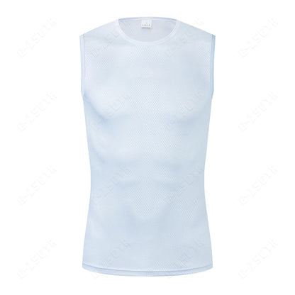 Cycling Base Layer Reflective Underwear White Cycling Jersey Sport Vest Men Undershirt Quick Dry Elastici Vest Road Bike Jersey Beauty World Shop