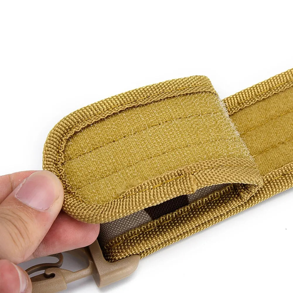 Men's Belt Outdoor Camouflage Tactical Belt Oxford Cloth Belt Mountaineering Belt Nylon Wide Waist Belt Work Belt Neutral Belts Beauty World Shop