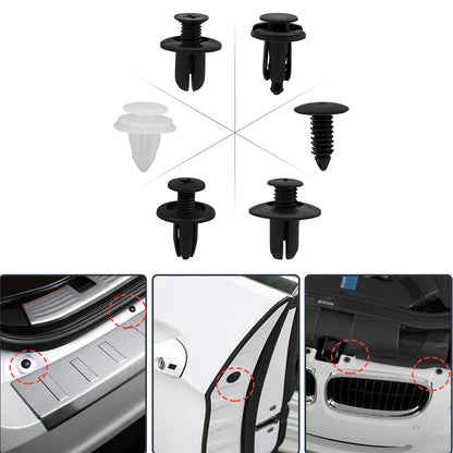 Auto Fastener Clip Mixed Car Body Push Retainer Pin Rivet Bumper Door Trim Panel Fastener Kit Car Clips Box or Bag packaging Beauty World Shop