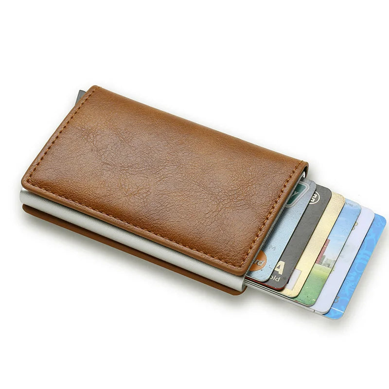 Anti Thief Rfid Credit Card Holder Smart Minimalist Wallet Pocket Men Women Slim Cardholder Bank Cash Creditcard Case Bag Purse Beauty World Shop