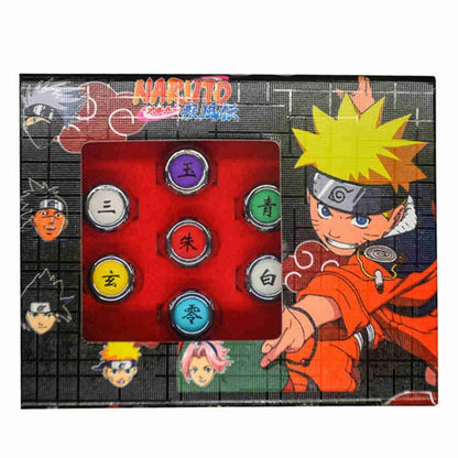 10PCS/Set Anime Akatsuki Itachi Metal R-ings Cartoon Cool Cosplay Accessory Props Boy Children Action Figure Toy Gift Beauty World Shop
