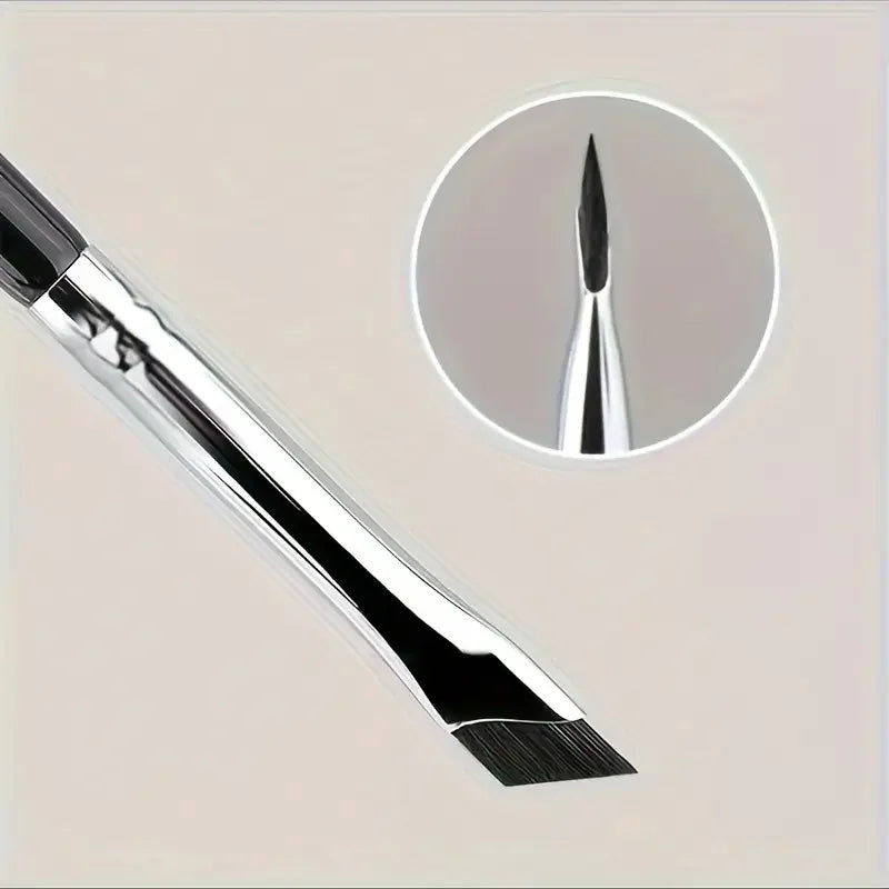 Eye Shadow Brush Ultra Thin Sickle Diagonal Makeup Brush Horizontal Silkworm Brush Eyebrow Brush Beauty World Shop
