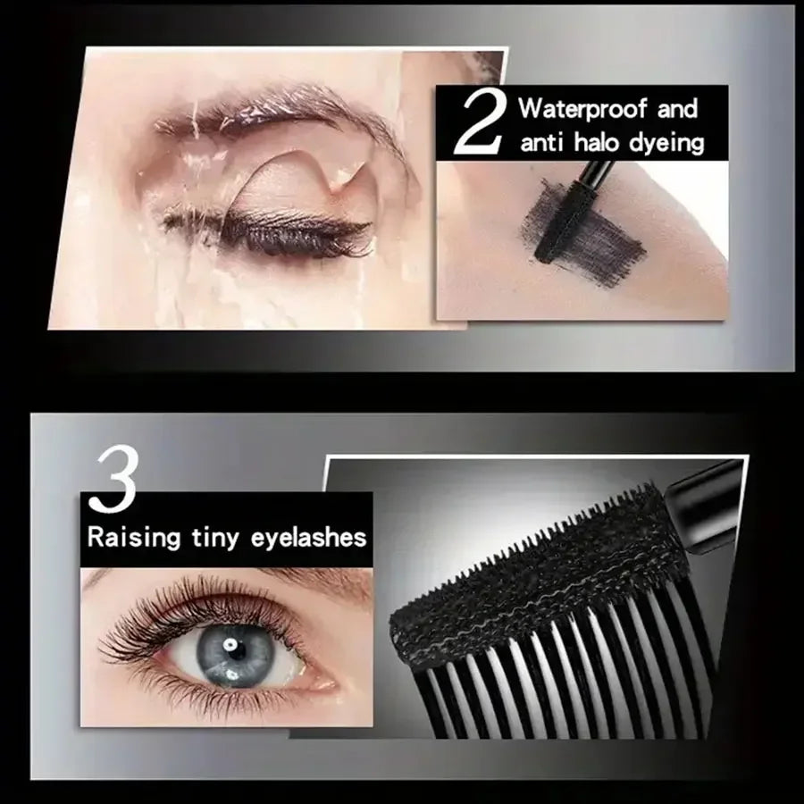 Waterproof 4D Mascara Thick Long Smudge-proof Plump Encrypted Long-lasting Curling Large Eye Makeup Makeup Tools Beauty Trend Shop