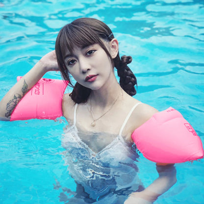1 Pair/2pcs Thickened Inflatable Water Sleeve for Adult Water Sports Pool Swimming Trainer Buoyancy Arm Rings Swimming Buoy Beauty World Shop
