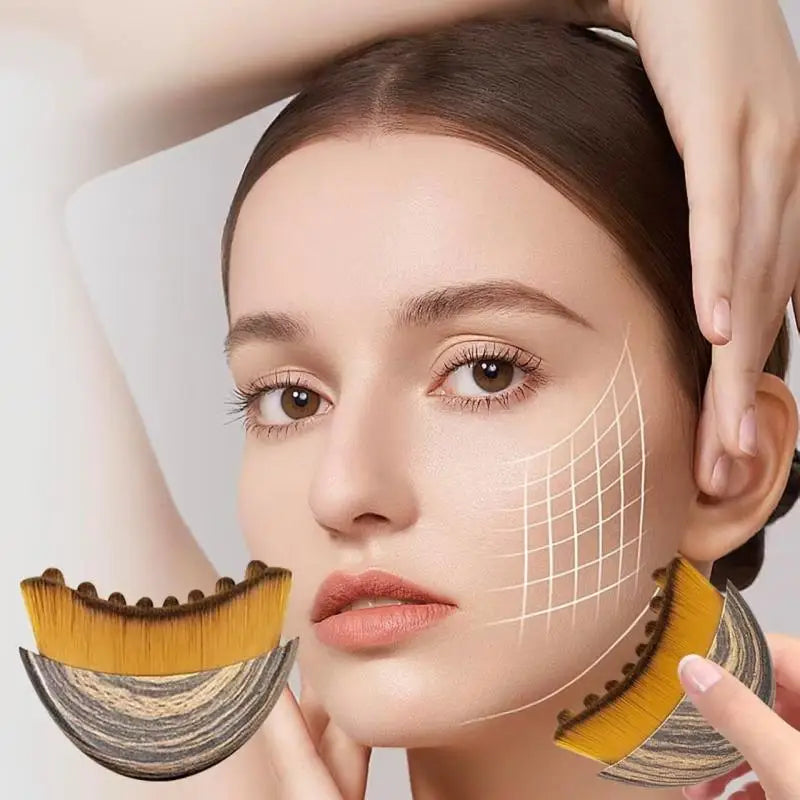 HUAHUA2026 NEW Facial Lymphatic Drainage Brush, Dry Massage Tool for Contouring & Reducing Puffiness, Face Sculpting Routine Beauty World Shop