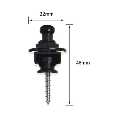 Guitar Strap Buttons Pins 1\2\4PCS 3 Color For Choose Premium Guitar Strap Locks Metal Security Strap Buttons Metal End Pins Beauty World Shop