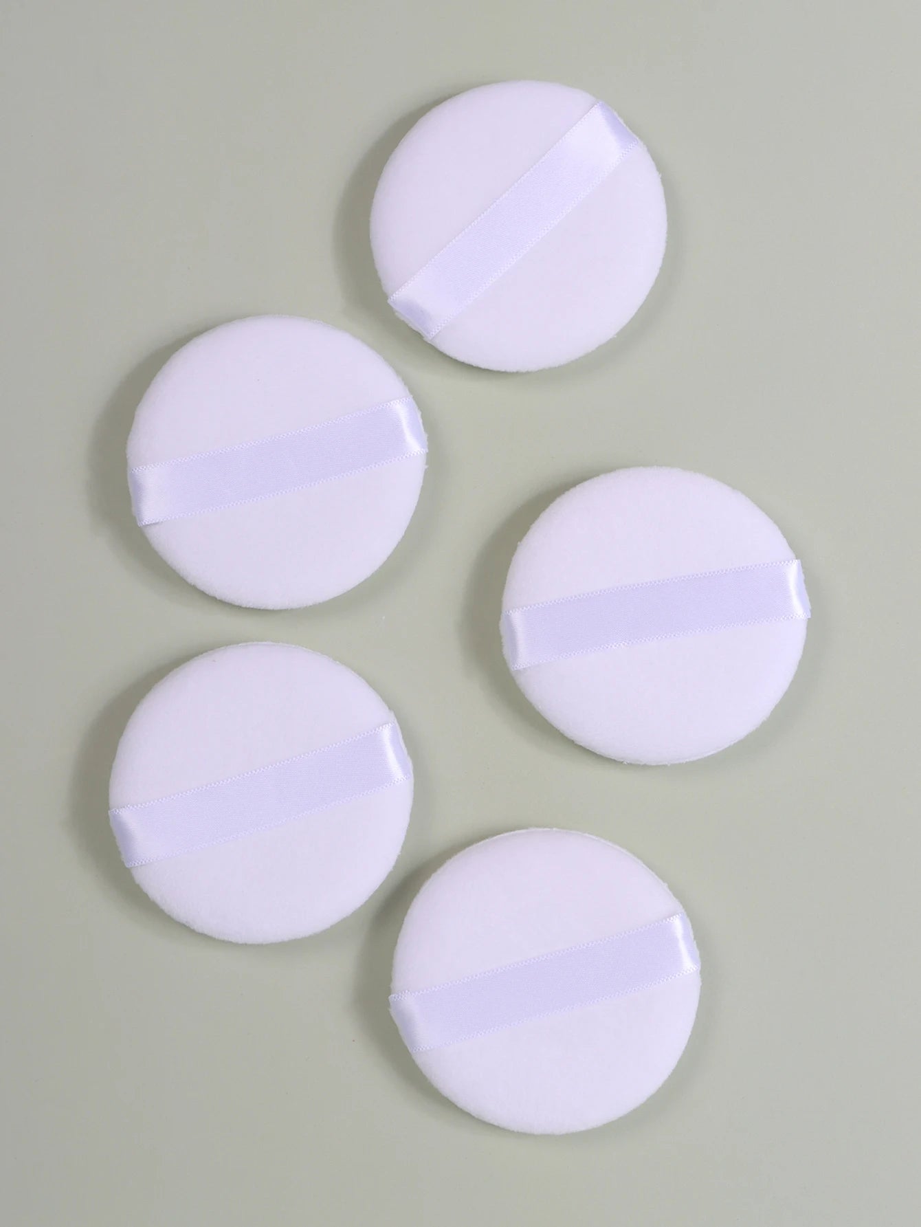 2-5-10-20Pcs Portable and Practical High-Grade White Round Powder Puff for Base and Fixing Makeup Beauty World Shop
