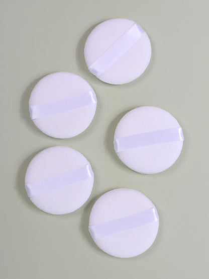 2-5-10-20Pcs Portable and Practical High-Grade White Round Powder Puff for Base and Fixing Makeup Beauty World Shop