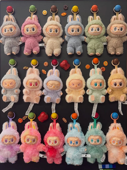 Blind Box For Popmart Labubu The Monsters Macarons Lisa Same Heart Vinyl Base Series Trendy Toy Decorations Birthday Gifts Beauty World Shop
