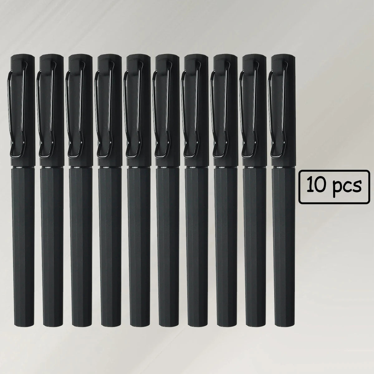 WQN-2/5/10PCS Simple Black Gel Pens, Smooth Writing, Comfortable to Hold, Signature Pens for School and Office Supplies Beauty World Shop