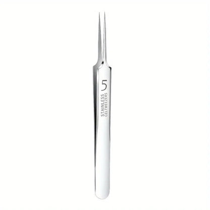 Easy-To-Use Stainless Steel Acne Extractor Set - Hypoallergenic Beauty Tweezers For Clear Skin, Perfect For Beginners Beauty Fashion