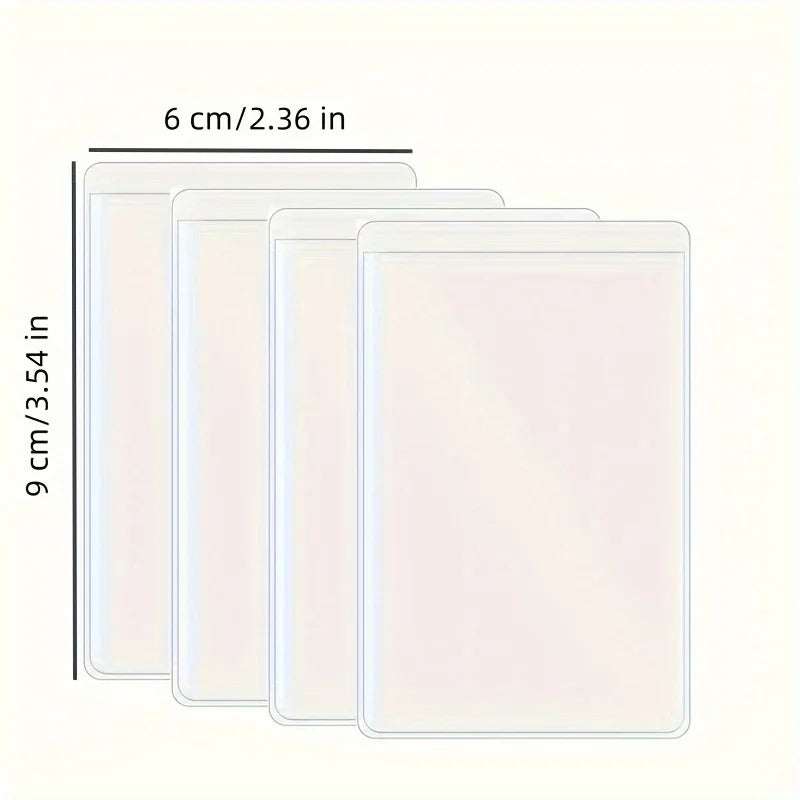 12PCS PVC Waterproof Transparent Card Holder Plastic Card id Holders Case To Protect Credit Cards Card Protector Cardholder Bags Beauty World Shop