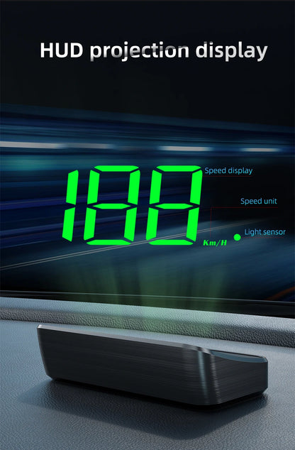  M2 Car GPS Head Up Display Universal Car Speedometer Gauge KM/H Windshield Projector Automatic Photosensitive Digital Speed Me Beauty World Shop