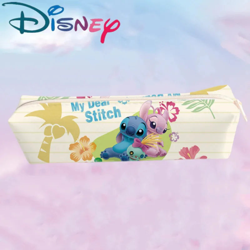 New Disney Stitch Anime Pencil Case Stitch Print Pen Bag Cartoon Students Storage Bag Stationery kids Toy Christmars Gift Beauty World Shop