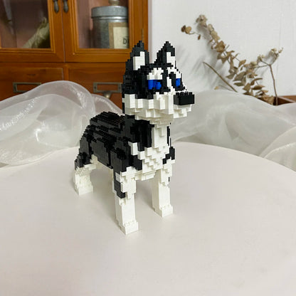 KNEW BUILT Dog Model Mini Building Block Toys Set for Kid Boy Girls Adult Beginner Teddy Hughes Corgi Collie Pet Style Bricks Beauty World Shop