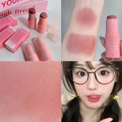 SHAQINUO Energizing Blush Stick - Natural Matte Finish, Creamy Texture, Easy to Blend for a Youthful Glow Beauty World Shop