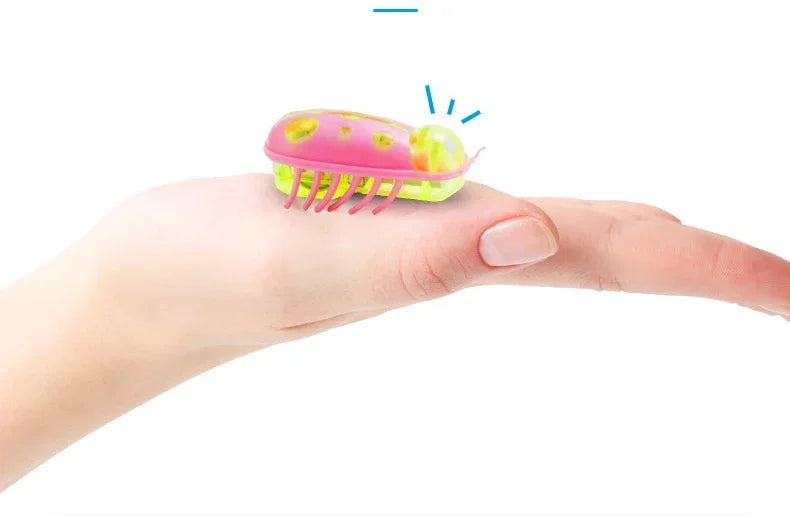 Funny Electric Bugs Catnip Toy Automatic Tunnel Mini Robot Bug Vibration Insect Toys For Cats Battery Operated Cockroach Ladybug Beauty World Shop