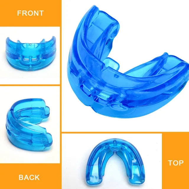 Comfortable Double Braces Athletic Mouthguard Superior No-Boil Design for Maximum Protection of Upper And Lower Teeth Beauty World Shop