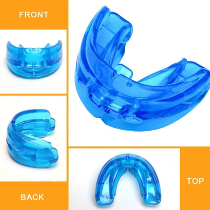 Comfortable Double Braces Athletic Mouthguard Superior No-Boil Design for Maximum Protection of Upper And Lower Teeth Beauty World Shop