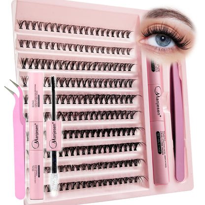 DIY Lashes Extension Kit Eyelashes 200 PCS Clusters Lash Bond and Seal Makeup Tools for Gluing  Lashes Gluing Glue  Accessories Beauty World Shop