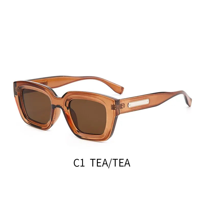 2023 Retro Square Sunglasses UV400 Protection Fashion Eyewear for Men Women Outdoor Shades Beauty World Shop