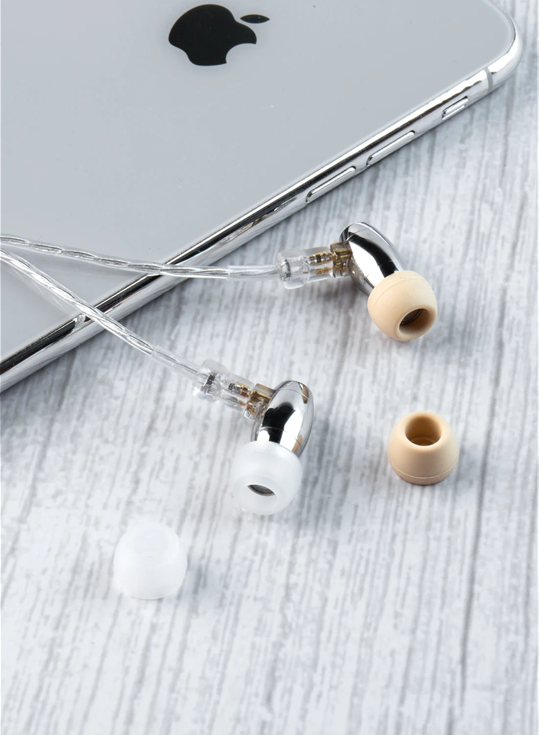 1/16 Pairs(S/M/L/XS) Soft Silicone Replacement Eartips Coffee Clear Earbuds Replacement Ear Pads For KS1 KZ BL03 Earphone New