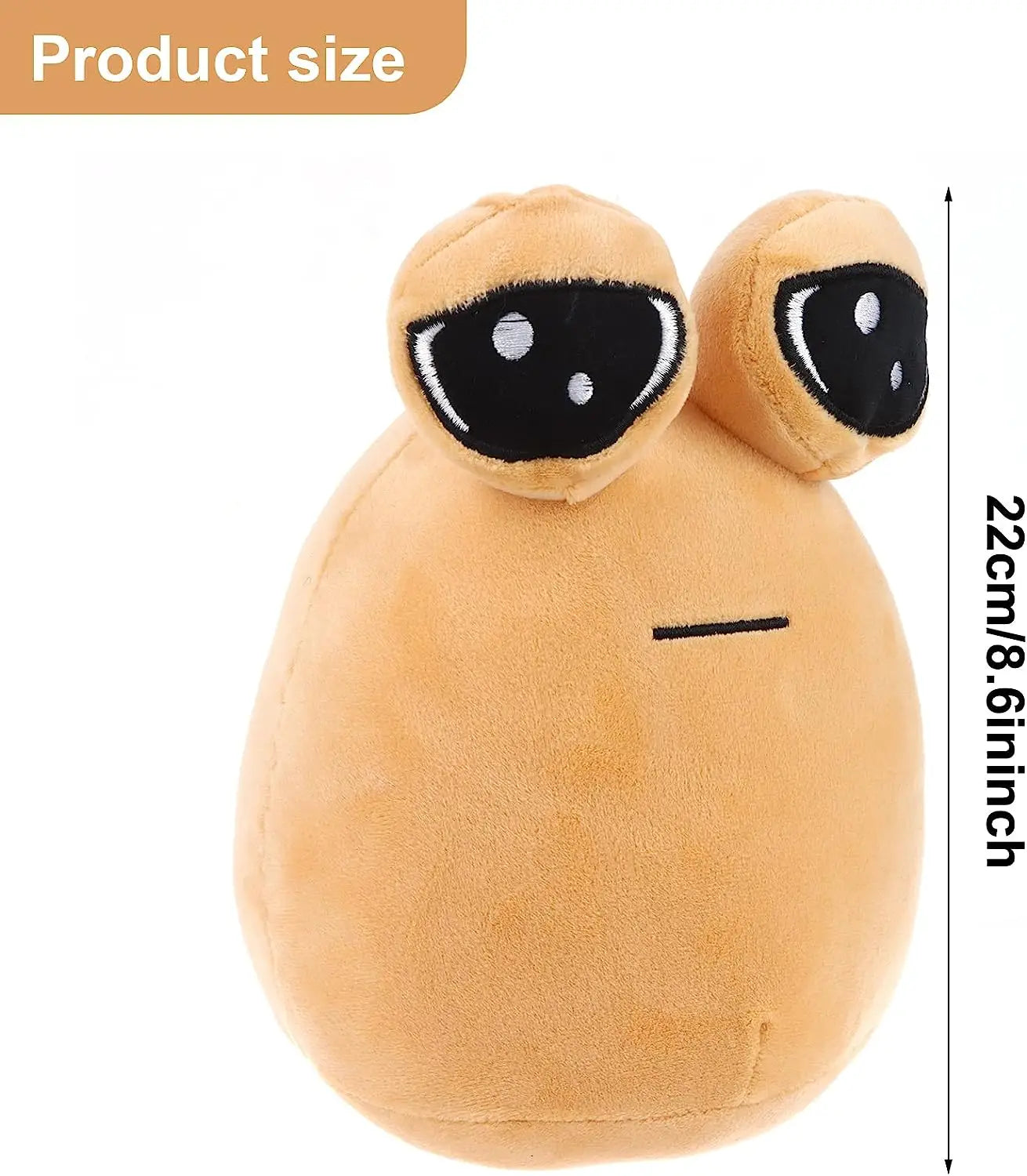 Clearance_22cm/8.6in Pou Plush Cartoon Alien Toy Kawaii Stuffed Animal Doll Hot Game Figure Gifts for Fans_Continuous updates Beauty Fashion
