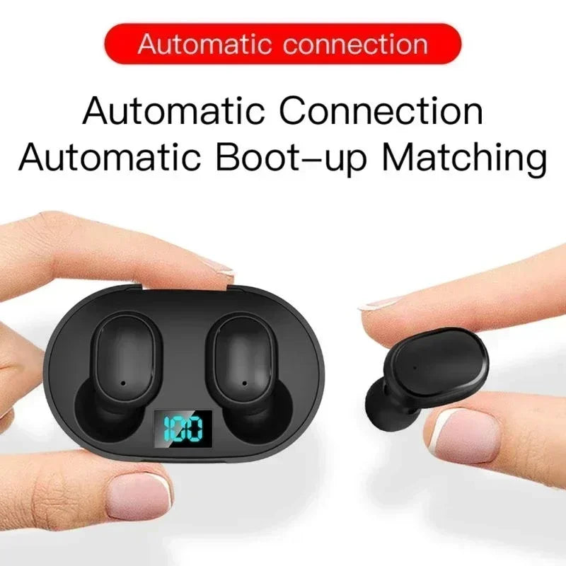 E6S Wireless Bluetooth Earphones TWS Bluetooth Headset Wireless Earbuds Noise Cancelling Earphones with Microphone Headphones Beauty World Shop
