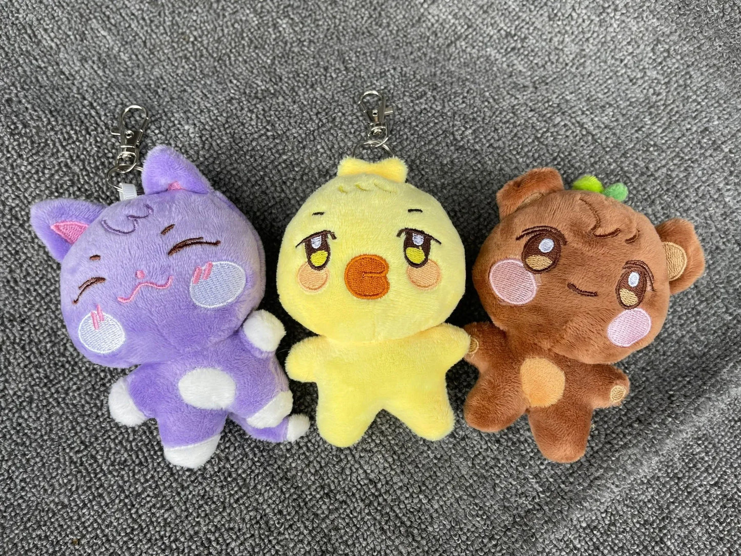10CM Pop-up Store Doll Keychain ANITEEZ Cartoon Cute Plush Pendant Keyring Bag Accessories Kpop Yunho Yeosang Fans Gifts Beauty World Shop