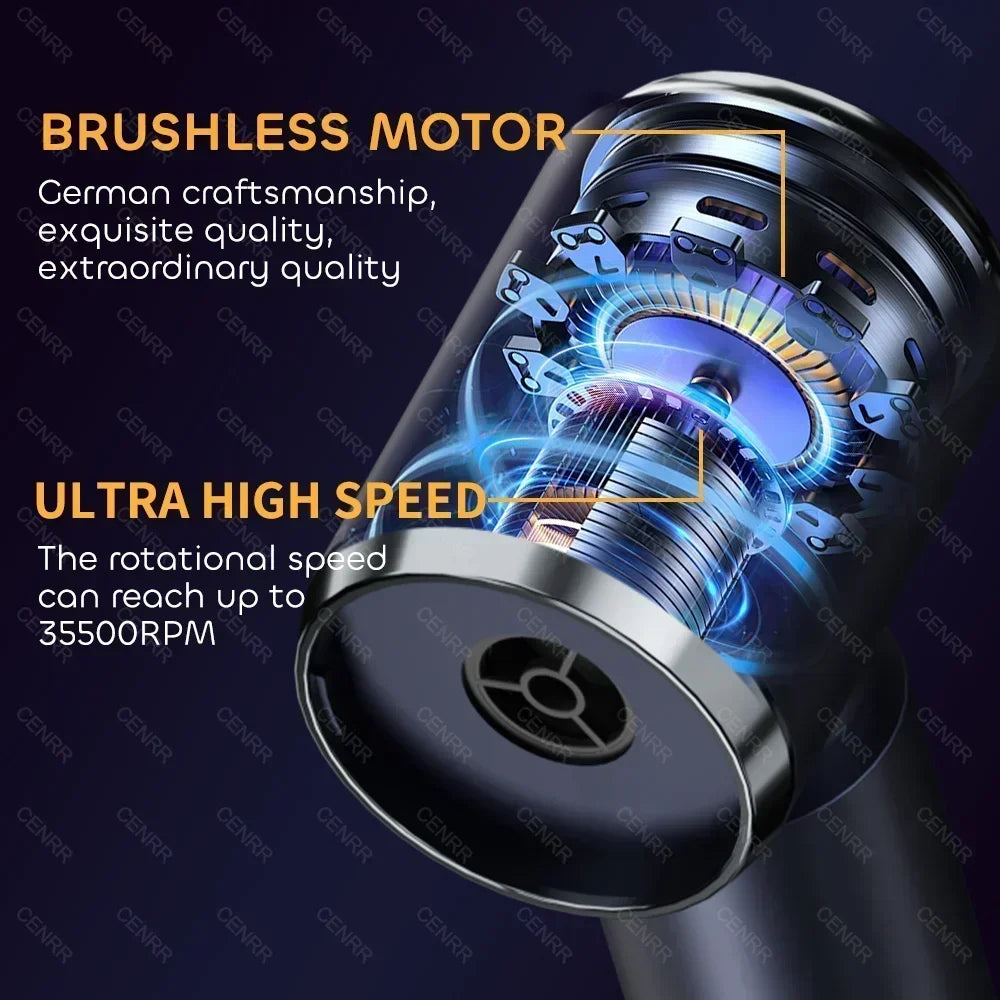 CENRR Car Vacuum Cleaner High Suction 210000PA Wireless Vacuum Cleaner Cordless Vacuum Cleaner High Pressure Cleaning Machine Beauty World Shop