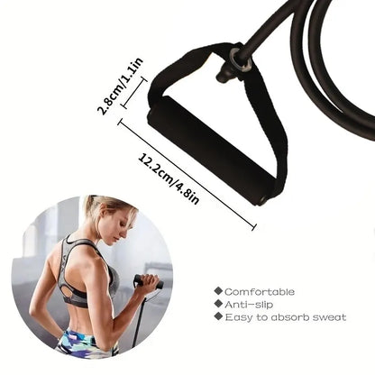 Resistance Bands With Handles, Exercise Bands, Workout Bands With Handles For Men Women, Strength Training Equipment At Home Beauty World Shop
