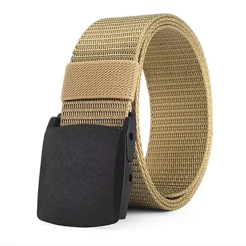 Men's Belt Outdoor Casual Canvas Belt Metal Free Training Nylon Tactical Belt With Pants Jeans Belt Sports Belts For Men Women Beauty World Shop