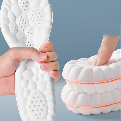 1/2/4pairs Latex Sport Insoles Soft High Elasticity Shoe Pads Orthotic Breathable Shock Absorption Cushion Arch Support Insole Beauty World Shop