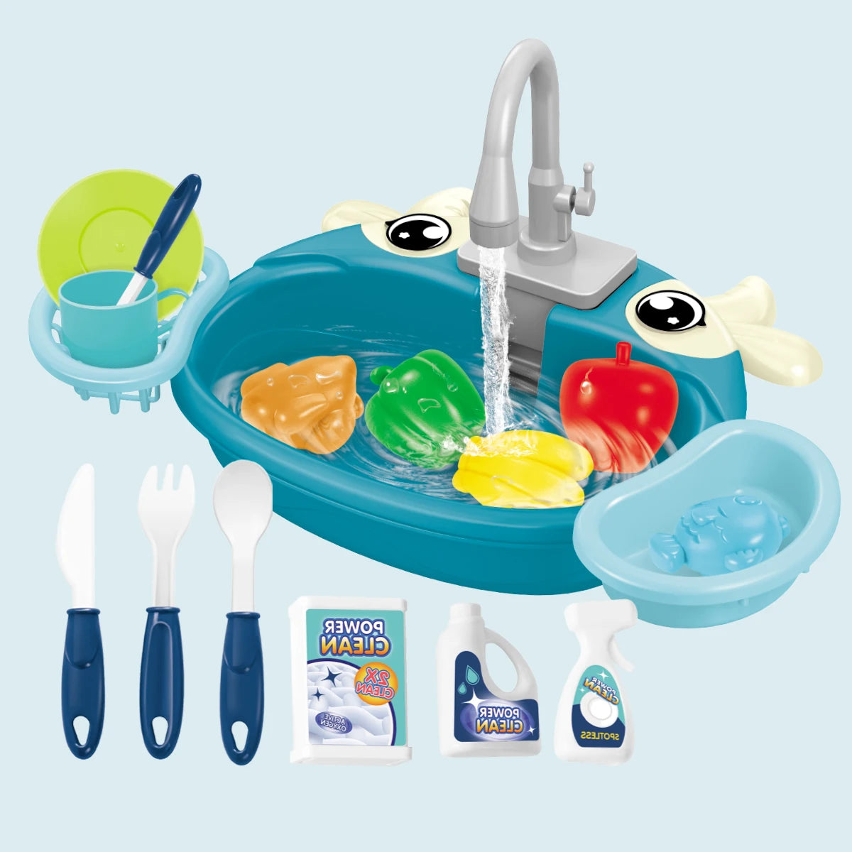 Dishwasher Toys, Kitchen Sink Electric Playing with Running Water  Automatic Water Cycle System Simulated kitchen accessories Beauty World Shop