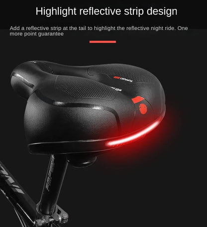 ESLNF Hollow Breathable Bicycle Saddle MTB Road Bike Saddle Shock Absorbing Comfortable Big Butt Bike Seat Bicycle  Accessories Beauty World Shop