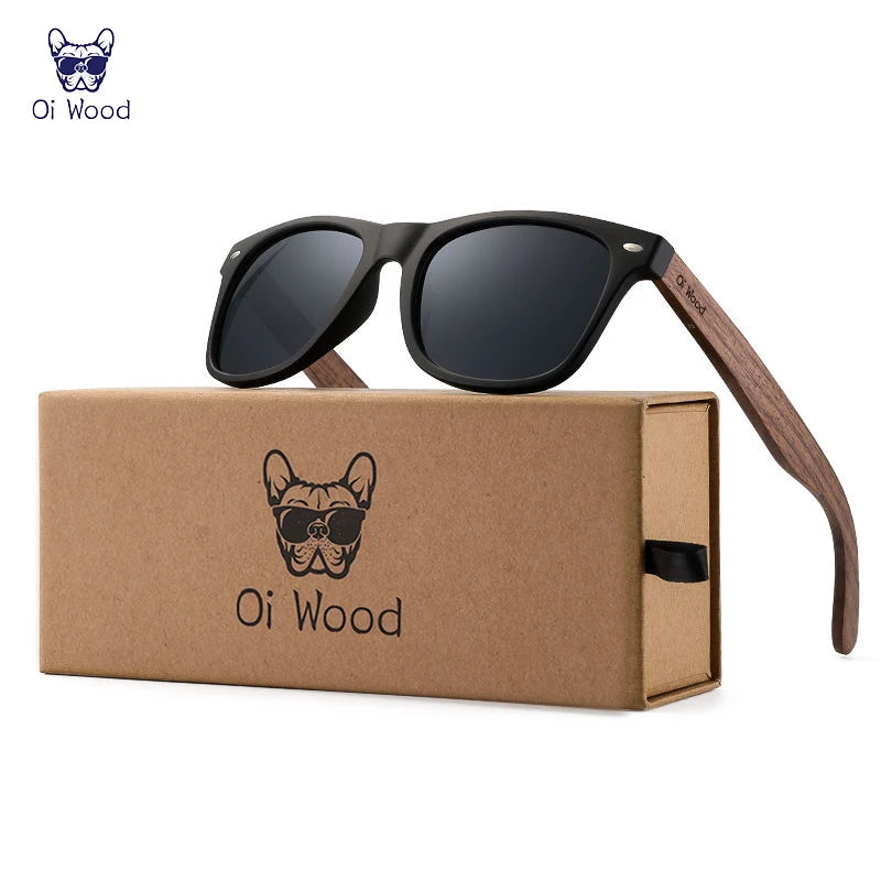 Oi Wood Brand Natural Wooden Sunglasses Men Polarized Fashion Sun Glasses Original Wood Oculos De Sol Masculino New TR90 Frames Beauty World Shop