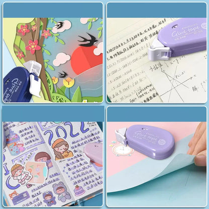 Journamm 6m*6mm Double Sided Adhesive Dots Glue Tape DIY Scrapbooking Collage Photo Album School Stationery Supplies Roller Tape Beauty World Shop