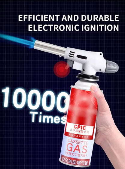 Torch Cooking AutoIgnition Butane Gas Welding-Burner Welding Gas Burner Flame Gas Torch Flame Gun Blow for BBQ Camping Cooking Beauty World Shop