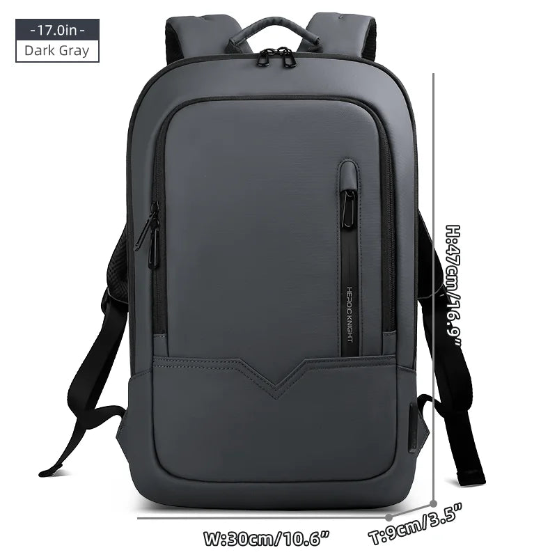 Heroic Knight Men's Daily Laptop Backpack Lightweight Minimalist Commute Office Daypack Women Waterproof Business Trip Schoolbag Beauty World Shop