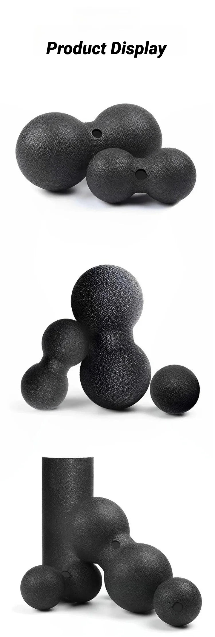 Yoga Peanut Balls Body Massage Fascia Ball Suit Foam Block High Density Muscle Relaxation Lacrosse Exercise Fitness Relieve Pain Beauty World Shop