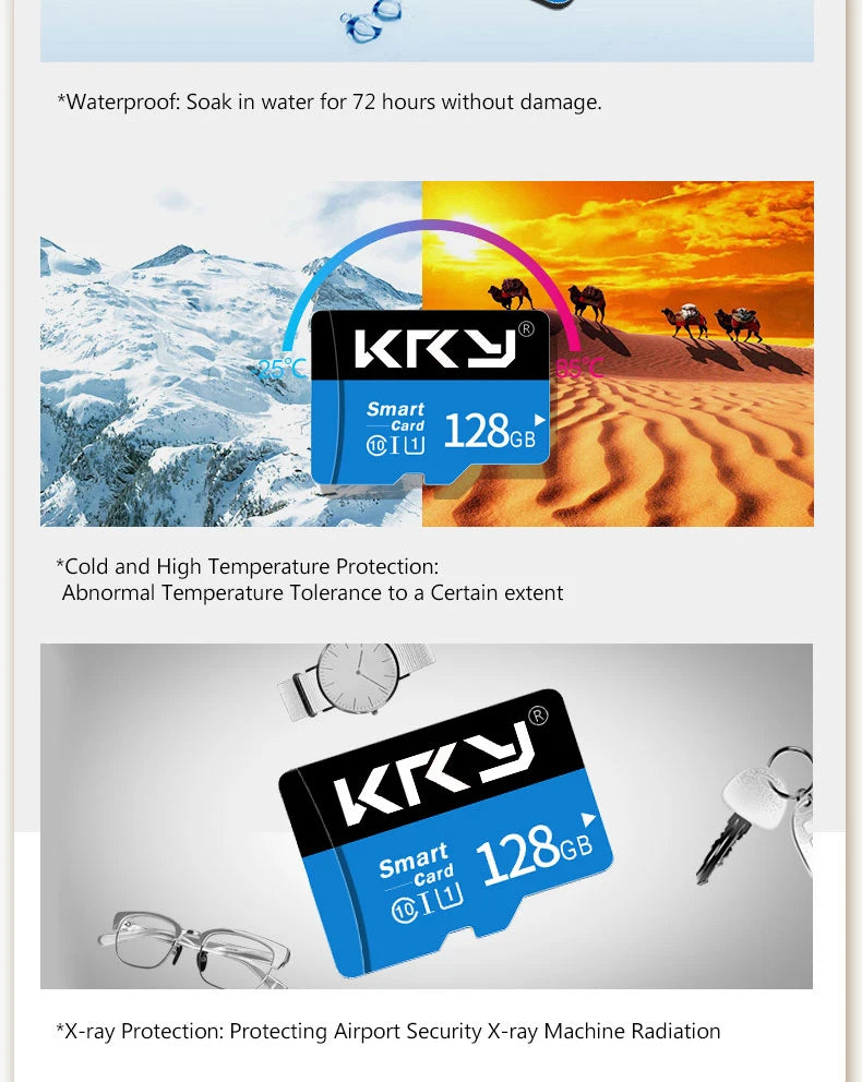 Micro Memory SD Card 128GB 32GB 64GB SD Card SD/TF Flash Card 32 64 128GB Class 10 Memory Card For Phone Beauty World Shop