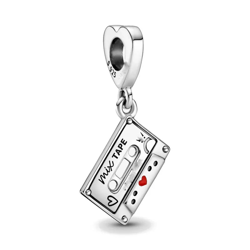 2025 New S925 Silver Spring Ball Bear Cross Pendant Suitable for Original Bracelets DIY Accessories Women's Charm Jewelry Gifts Beauty World Shop