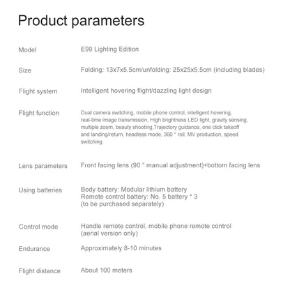 E99 K3 Pro HD 4K Drone with Dual Camera WiFi FPV Aerial Photography RC Quadcopter High Hold Mode Beauty Fashion