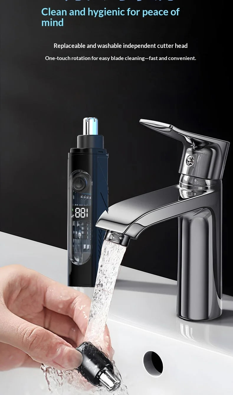 Portable Nose Ear Hair Trimmer Electric Clipper for Men Women Rechargeable Painless Hair Removal Kit Beauty World Shop