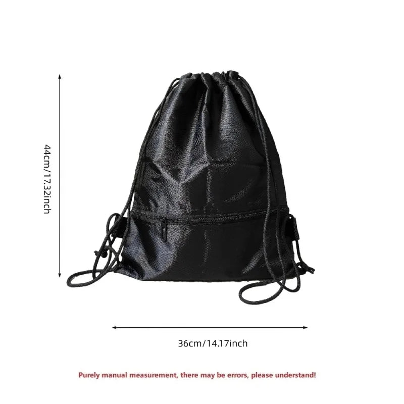 Foldable Drawstring Backpack, Lightweight, Simple and Fashionable Sports Backpack, Unisex Beauty World Shop