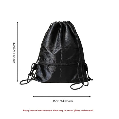 Foldable Drawstring Backpack, Lightweight, Simple and Fashionable Sports Backpack, Unisex Beauty World Shop