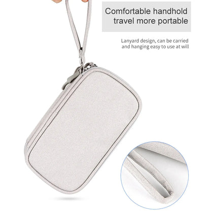 Data Cable Storage Bag Waterproof Portable Carry Case  Storage Bag Travel Organizer Bag for Cable Cord USB Charger Beauty World Shop